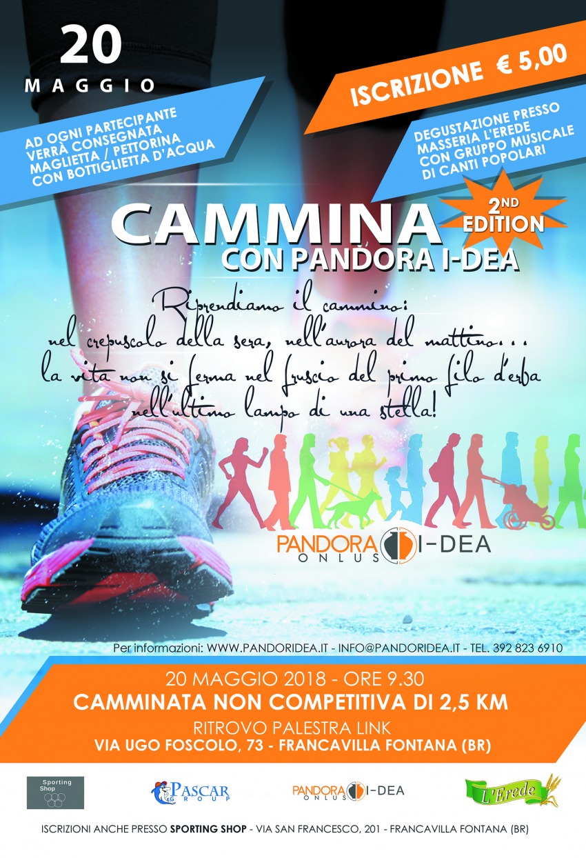 Cammina con Pandora I-Dea 2° Edition